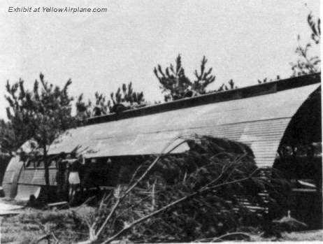 A Quonset Hut on the island of Ie Shima in World War 2