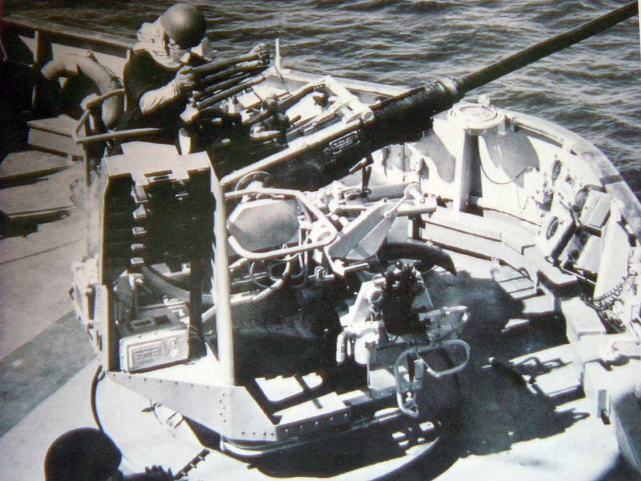 my 40/60 Bofors gun onboard HMS Intrepid