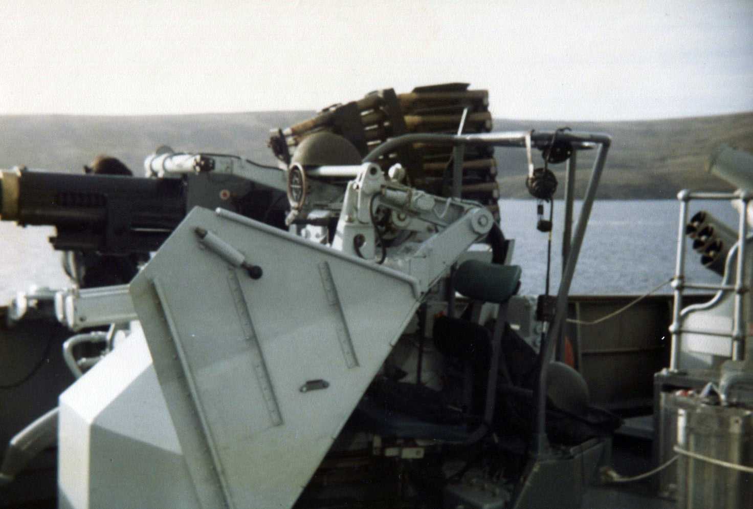 my Bofors gun onboard HMS Intrepid