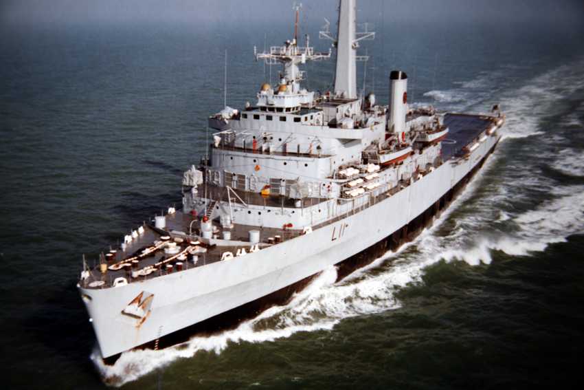 HMS Intrepid at Sea