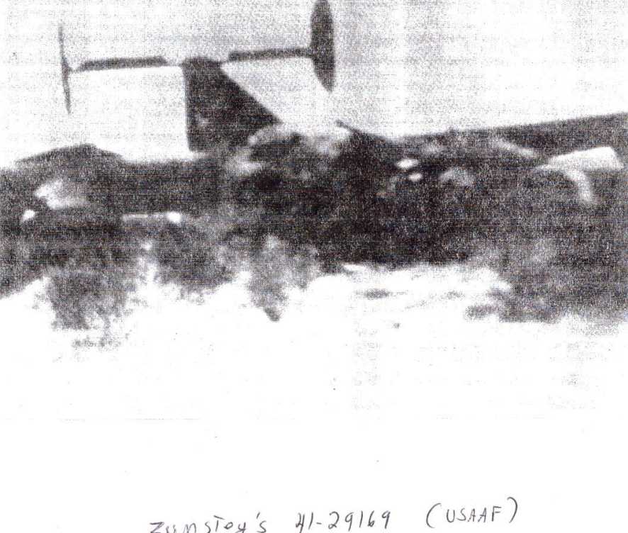 William H. Zumsteg's B-24 Liberator Airplane Crash
