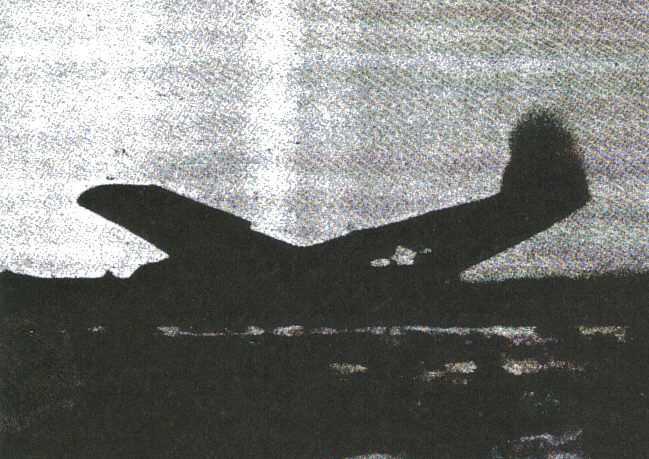 William H. Zumsteg's Crashed Airplane Side View