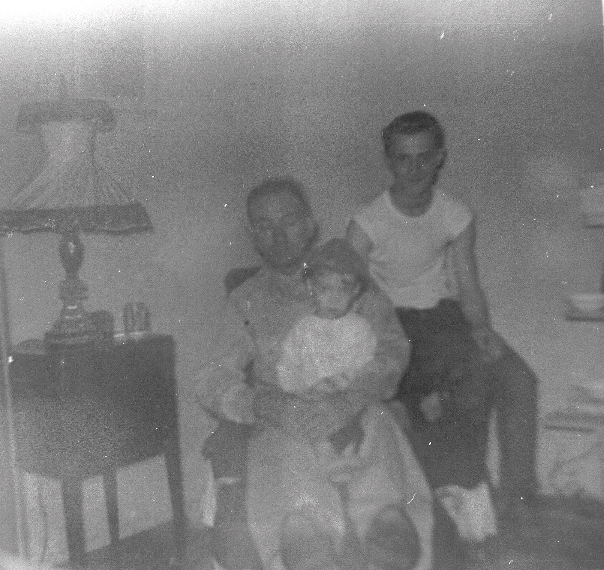Uncle Joe, My older Brother Jimmy and a little boy, Me the Webmaster