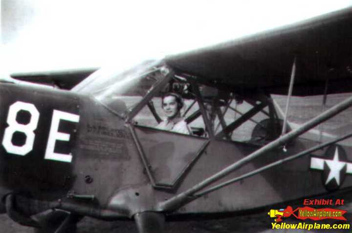 Photo of a Stenson L-5 Observation Airplane  in WW2 India, John Spiegel.