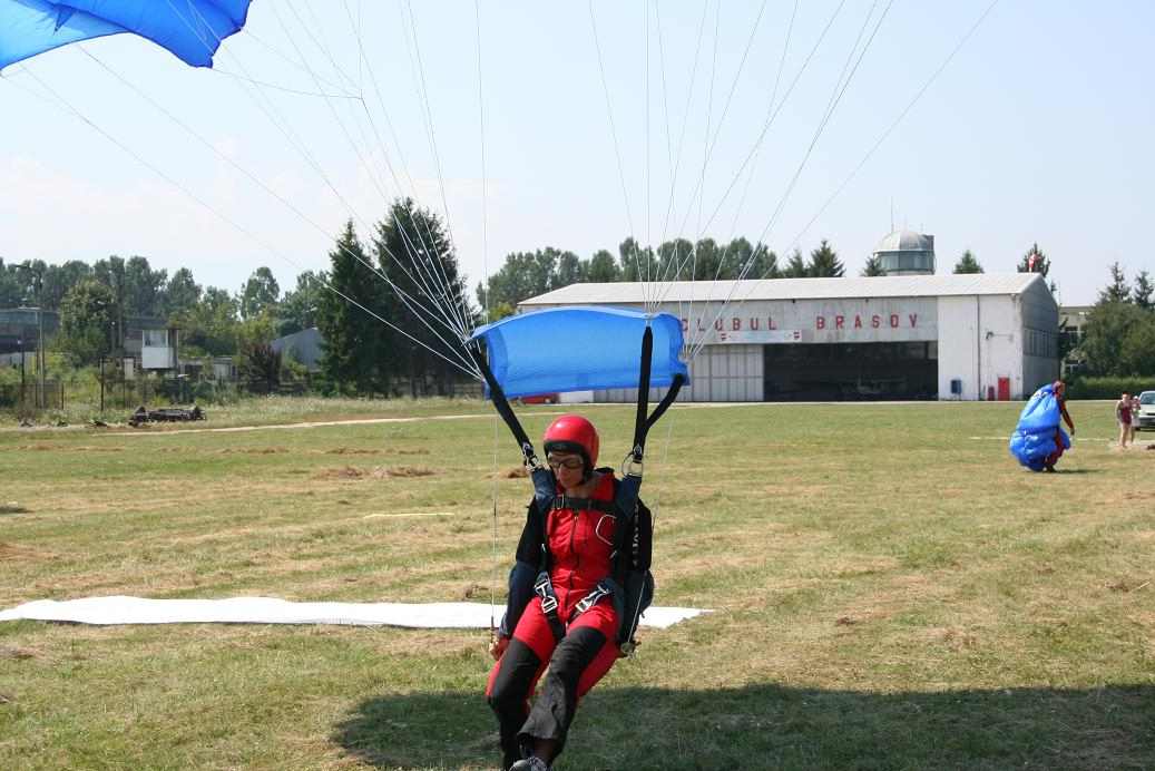 Diana makes a beautiful parachute landing in Romania