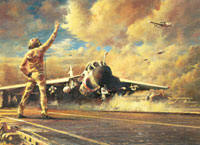 A-6 Intruder Launches off of an aircraft carrier