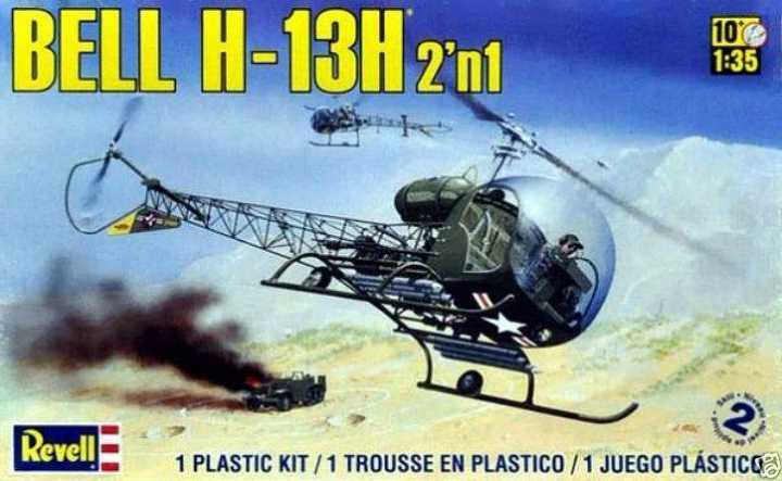Bell OH-13 Sious used in the Mash unit 4077 model by Revell