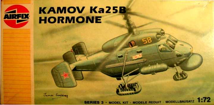 Russian/Soviet Kamov Ka25 Hormone Helicopter Model Kit