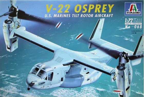 Osprey V-22 U.S. Marines Tilt Rotor Aircraft Italeri Model Kit
