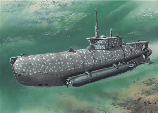 German U-Boat Models, Type XXVII Zeehund Model Submarine Kits