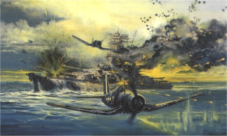 Last Voyage of the Yamato, Naval Aviation Art Print