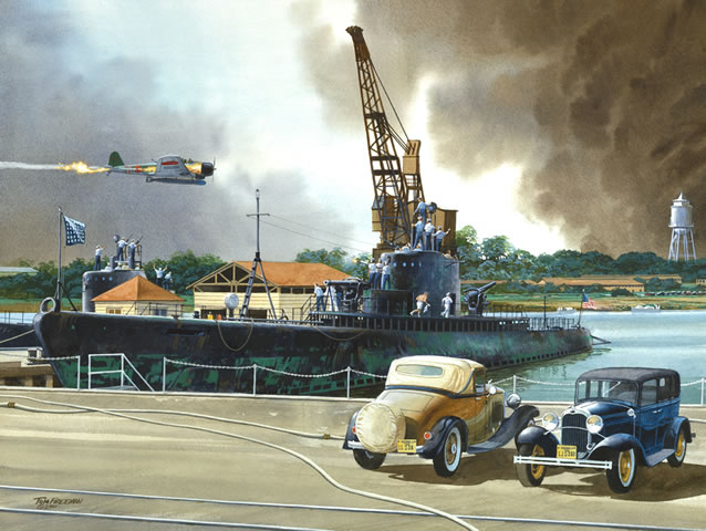 Sub Base Pearl Harbor, Naval Art Print