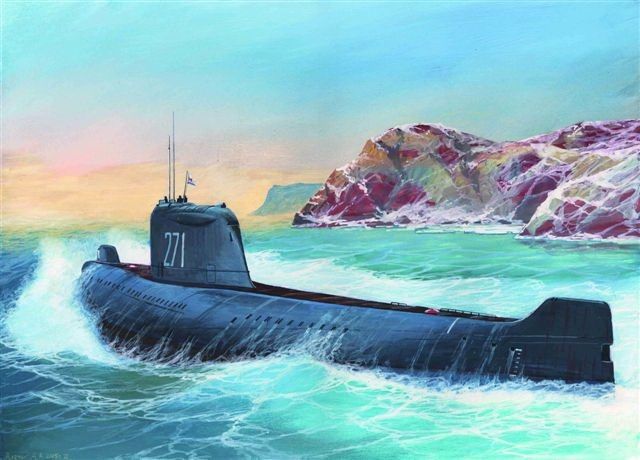 K-19 Russian Soviet Era Nuclear Submarine Plastic Model Kit