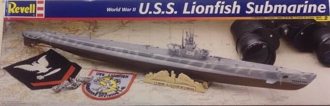 USS Lionfish WW2 Submarine Plastic Model Kit