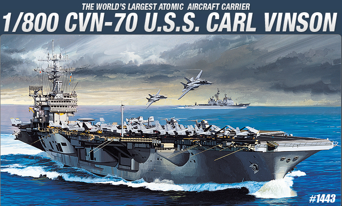 USS Carl Vinson 1/800 Scale Model Ship