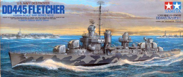 USS Fletcher DD-445 Tamiya Plastic Model Kit