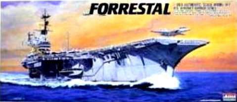 USS Forrestal CV-59 Plastic Model Aircraft Carrier Kit