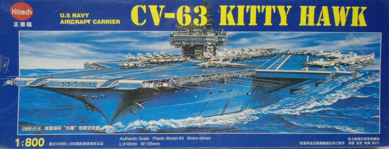 USS Kitty Hawk 1/800 Scale Model Aircraft Carrier