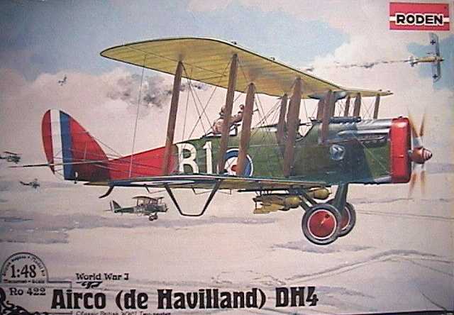 1/48 Scale Airco De Havilland DH4 by Roden Model Airplane