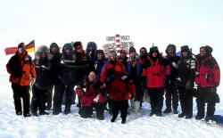 Expedition Team On the Geographical North Pole - A tremendous Adventure