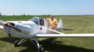 Roger on the Stits Playboy Kit Plane