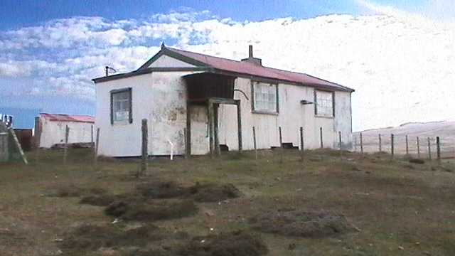 Kelper Shack on the Falkland Islands.  Kelpers are people who harvest kelp.
