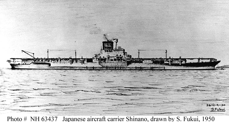 Japanese Aircraft Carrier Shinano