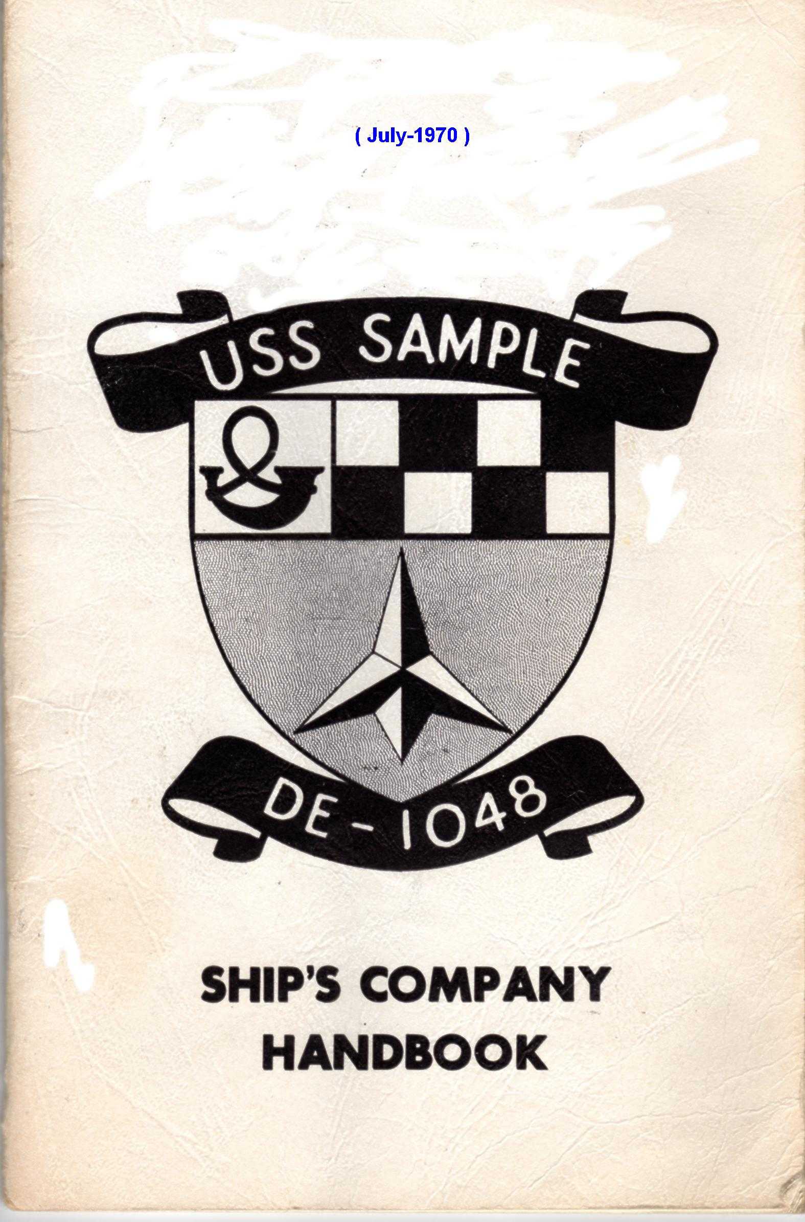 Cover of the USS Sample Ships Operations Manual