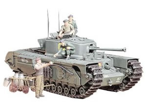 British Army Churchill Mk.VII Model Tank
